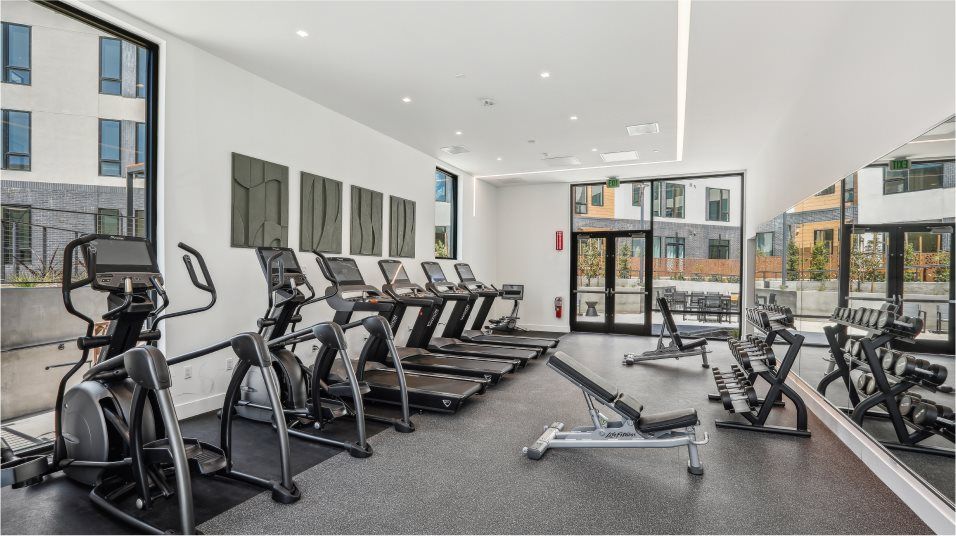 Fitness center amenity interior