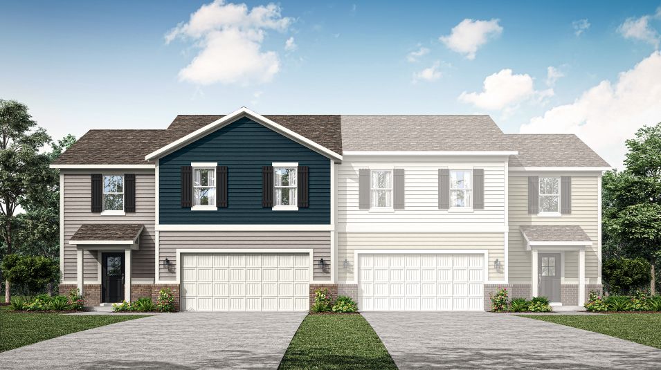 Harmony - Grand Vista - Grand Vista Carriage Duplex: Greenwood, Indiana - Lennar