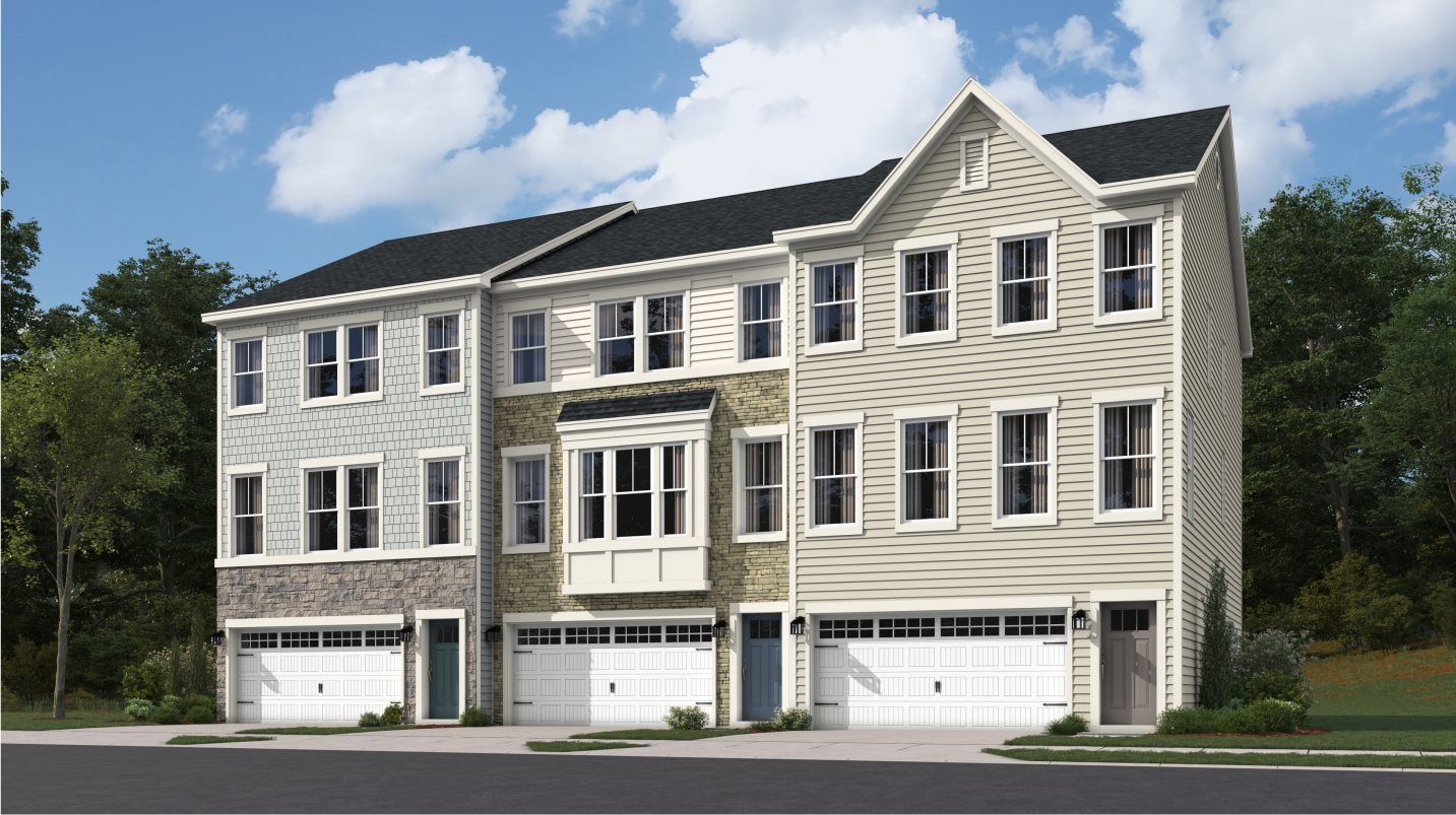 Elmwood Front Load Garage - Plantation Lakes - South Shore Townhomes: Millsboro, Delaware - Lennar
