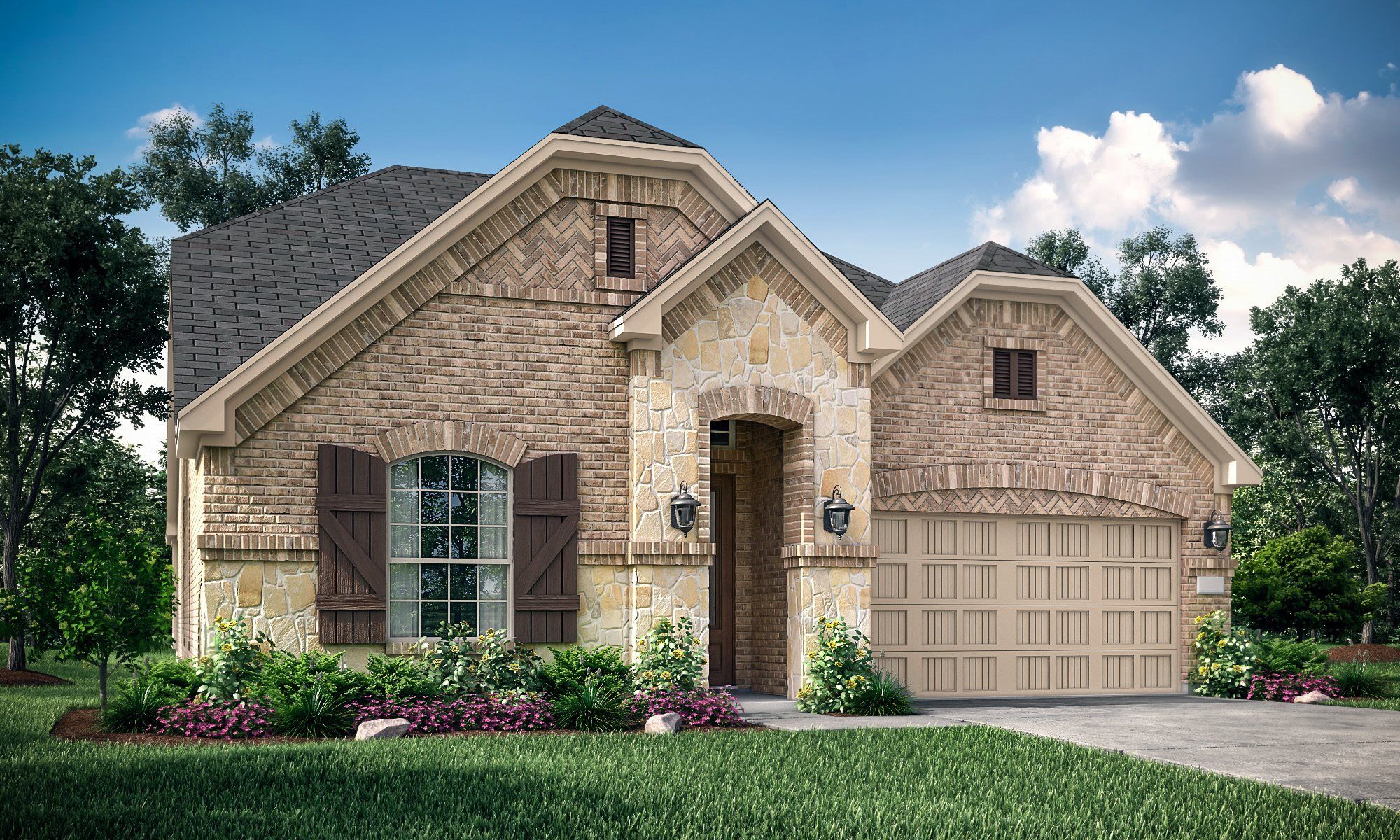 Fairfield II w/Theater - Shaded Tree - Lakeside Collection: McKinney, Texas - Lennar