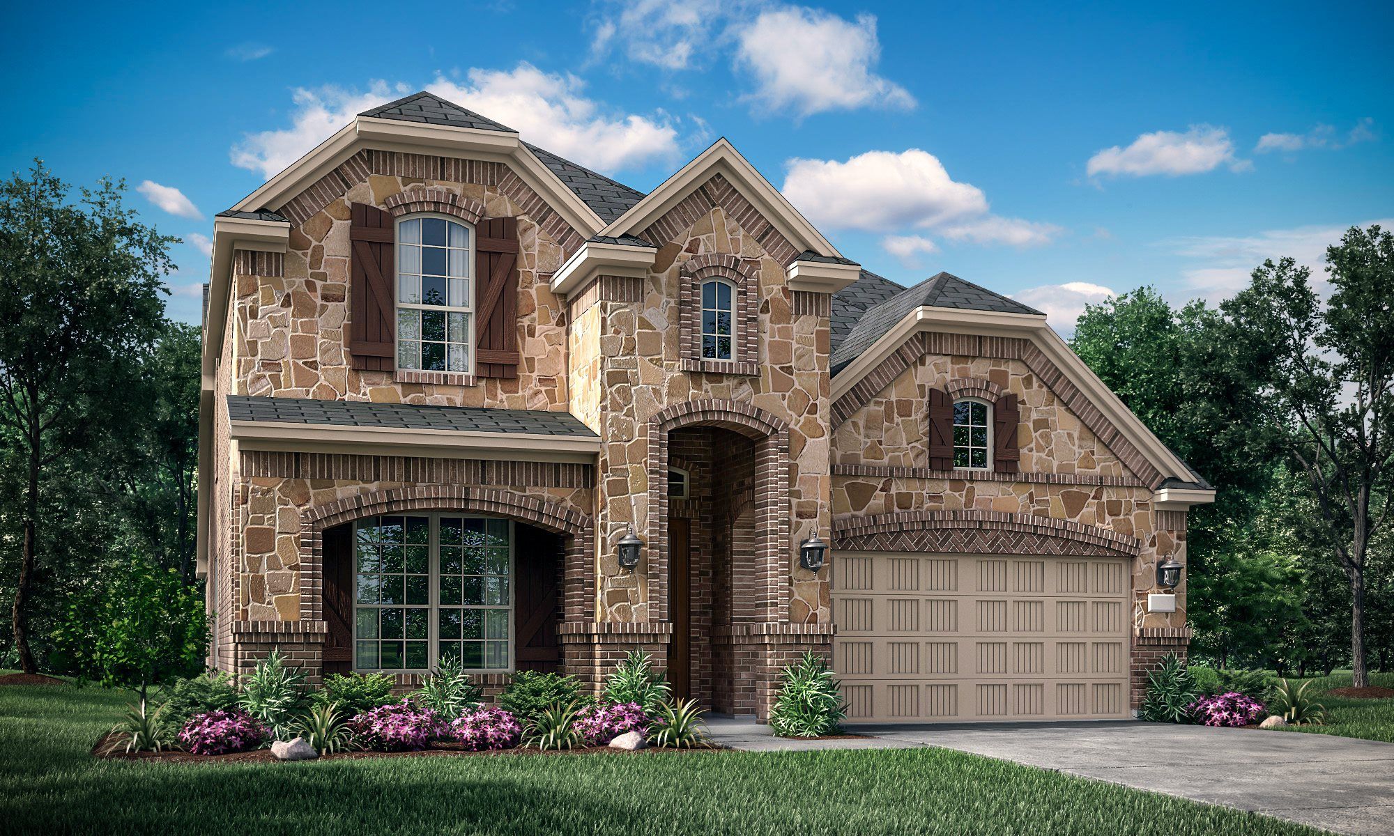 Shaded Tree - Lakeside Collection por Lennar en Dallas Texas