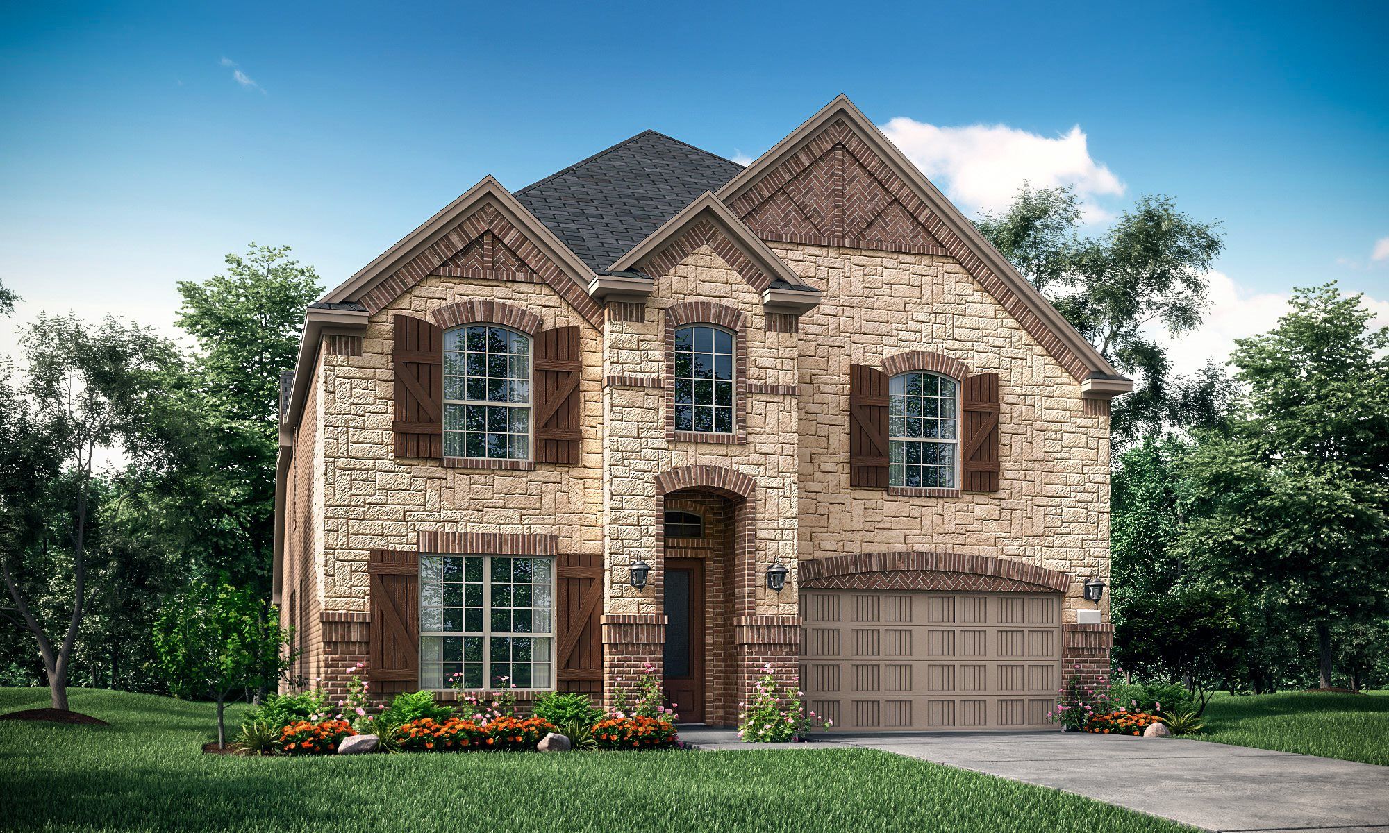 Shaded Tree - Lakeside Collection por Lennar en Dallas Texas