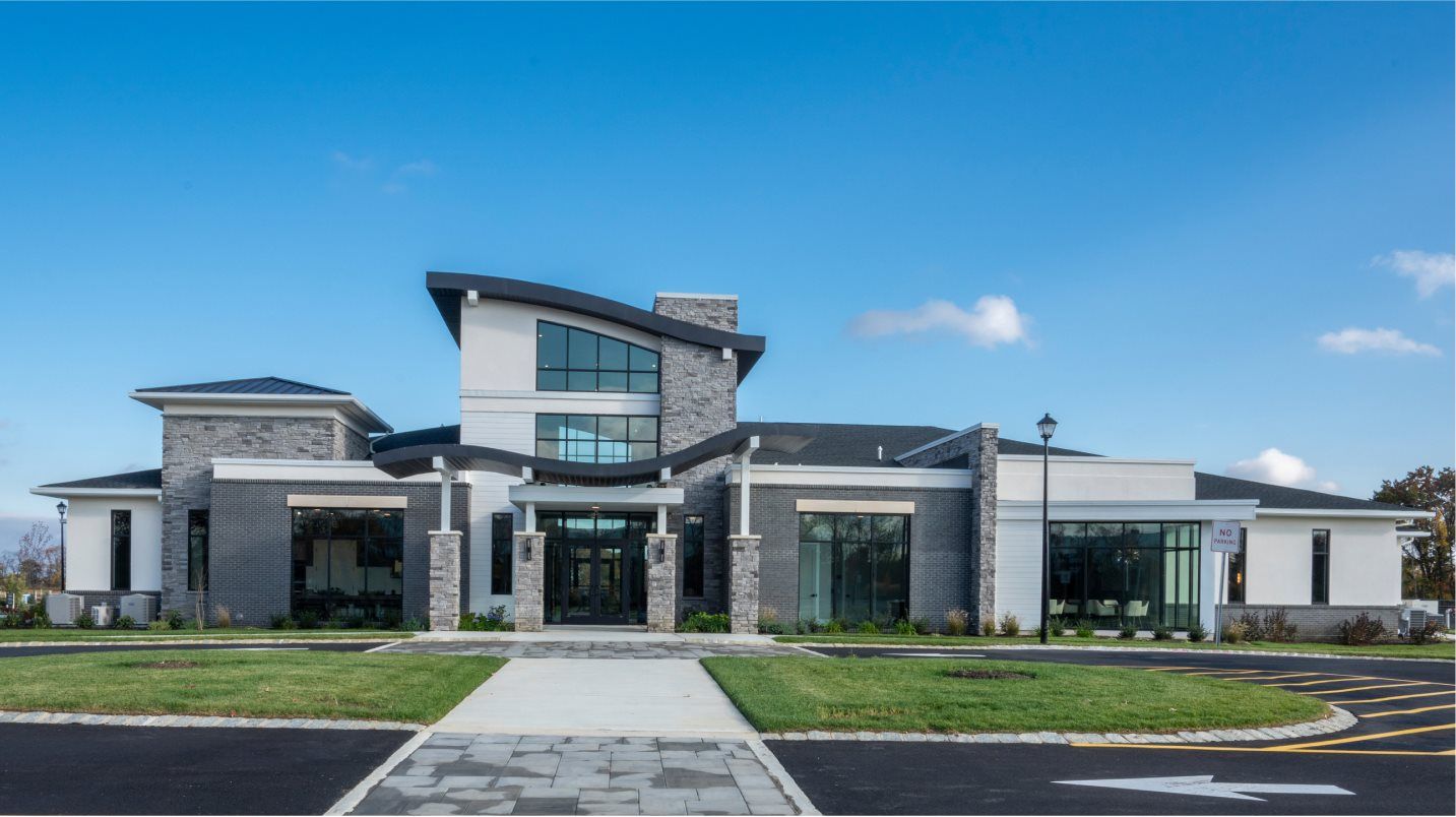 Front exterior of clubhouse