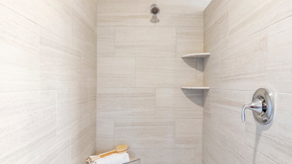 Large format shower tile