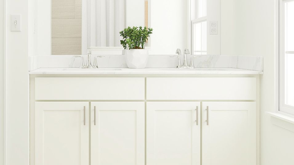 Tuxedo Reserve West Terrace EI Pershing White Shaker Style Cabinets F2 6 6 25