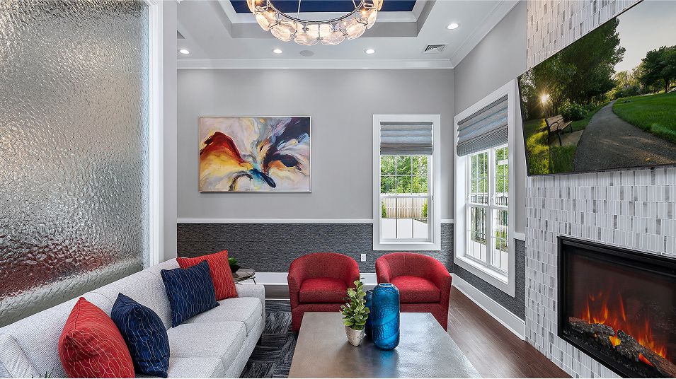 Monroe Parke Amenity Clubhouse Entry Lounge