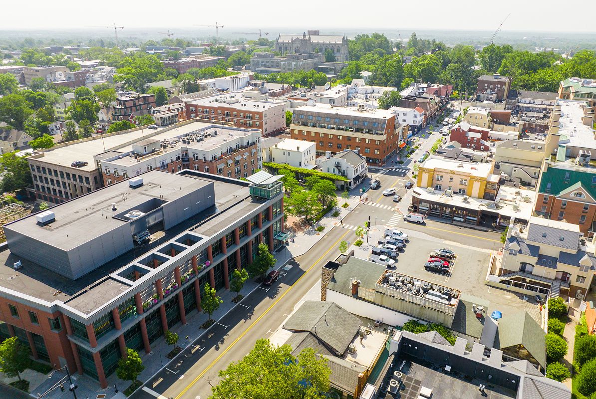 Princeton Downtown Princeton Aerial