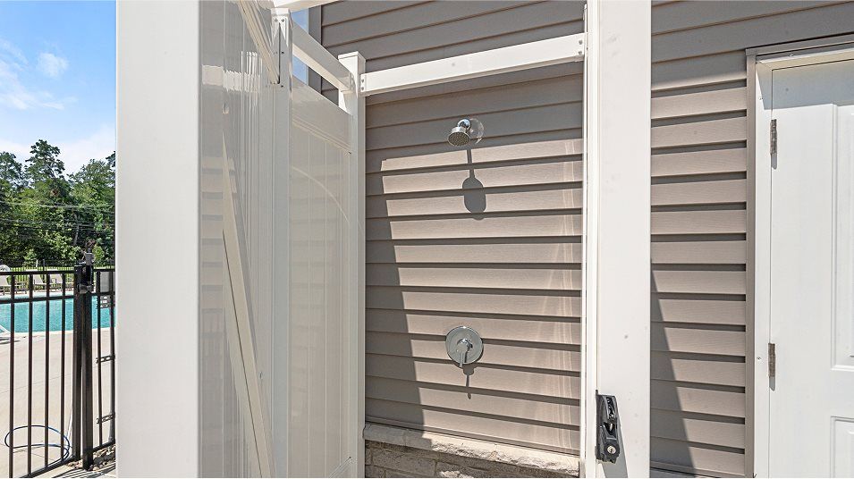 Clubhouse outdoor shower