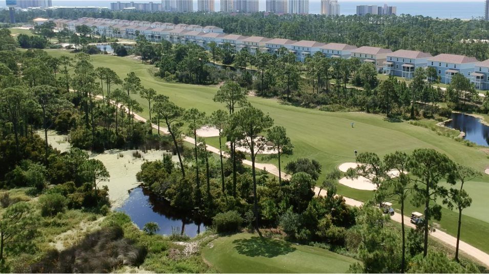 Golf course aerial
