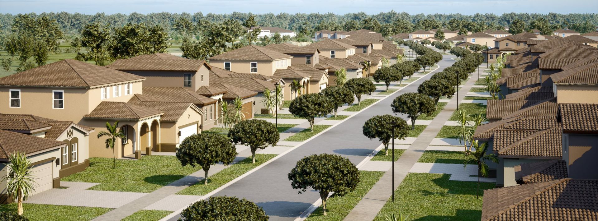 Aerial Streetscape