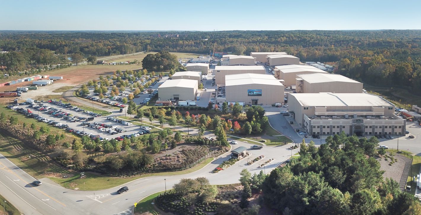 Aerial of Pinewood Atlanta Studios