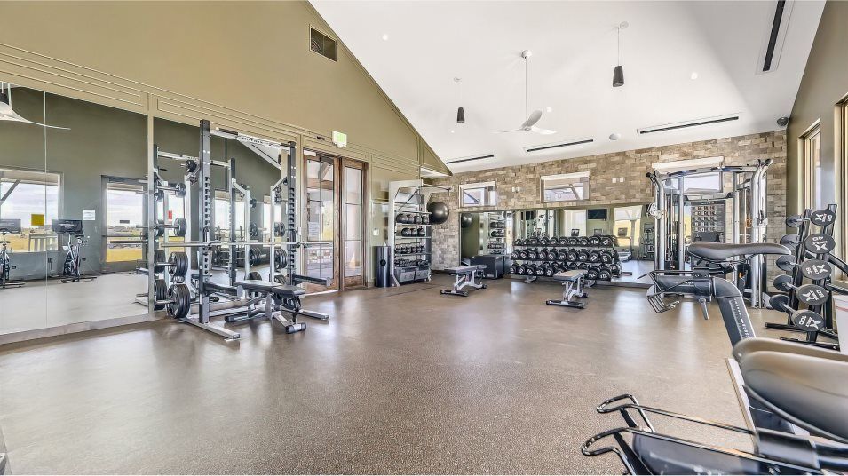 Fitness center amenity interior