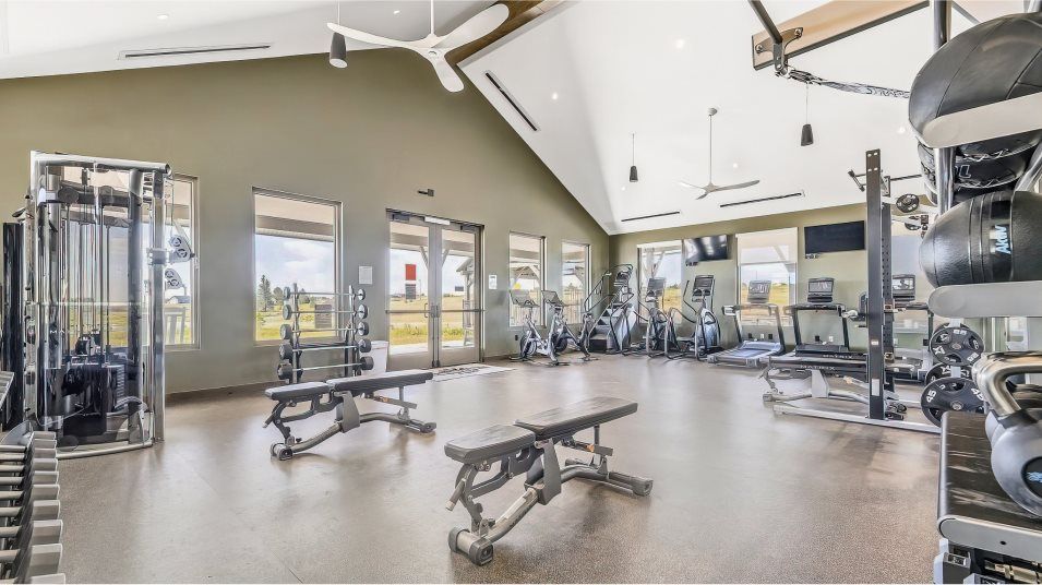 Fitness center amenity interior