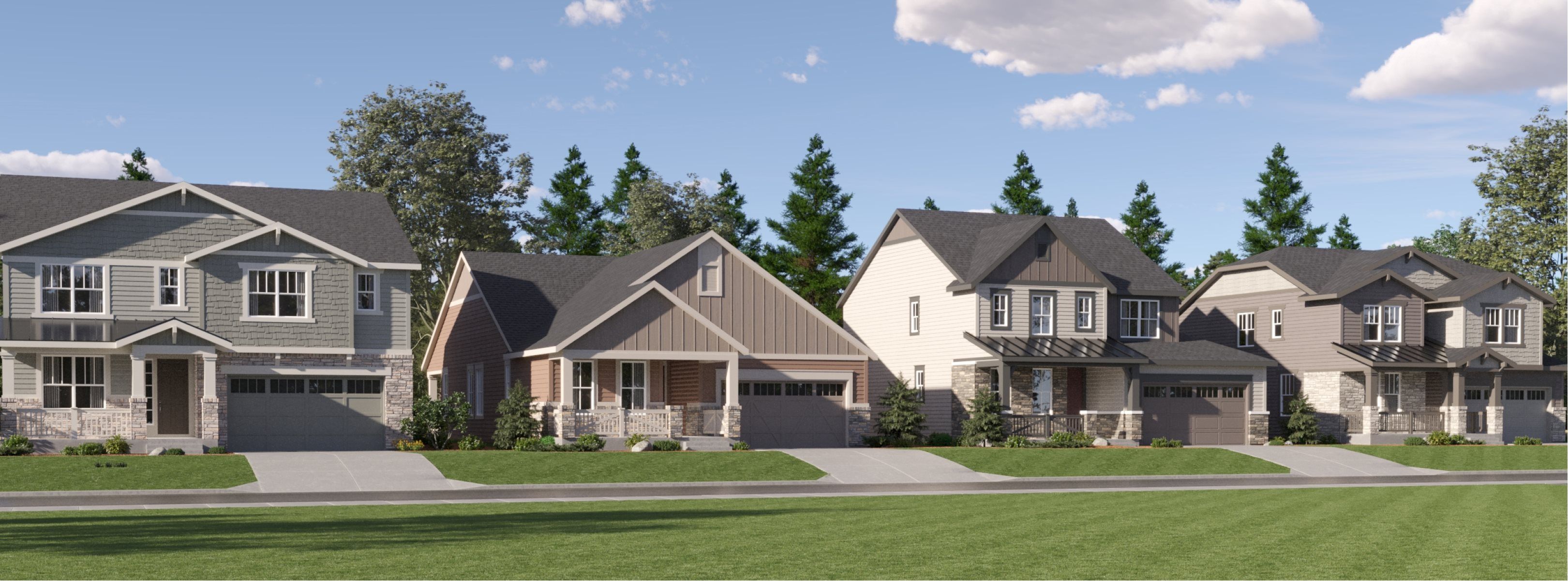 Harvest Ridge Monarch Collection Streetscape