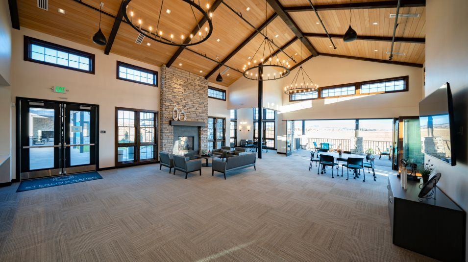 Clubhouse interior lounge