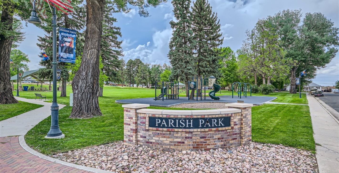 Parish park monument sign