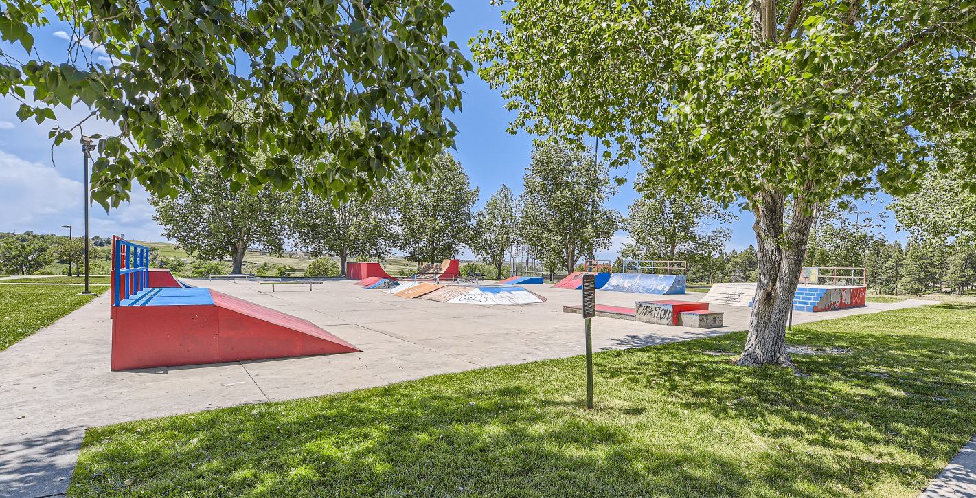 Skatepark with small ramps