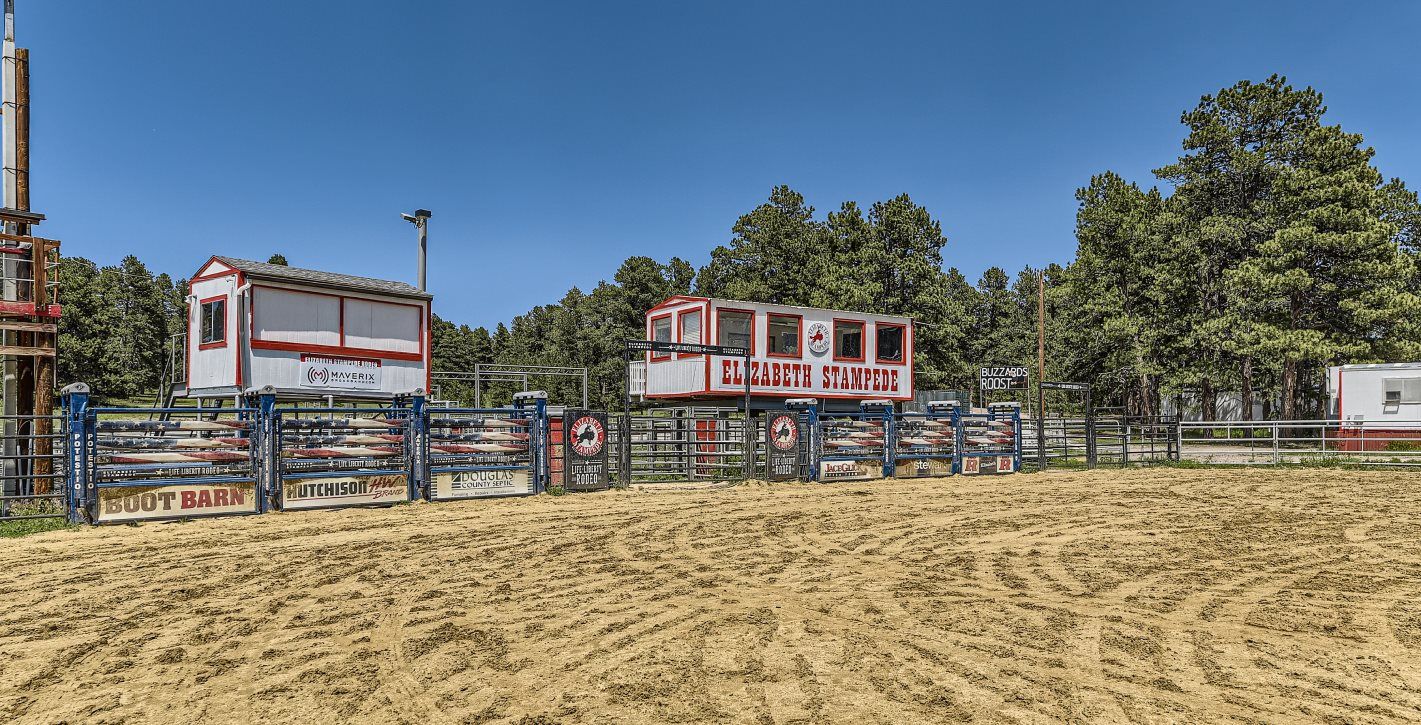 Elizabeth Stampede Rodeo arena
