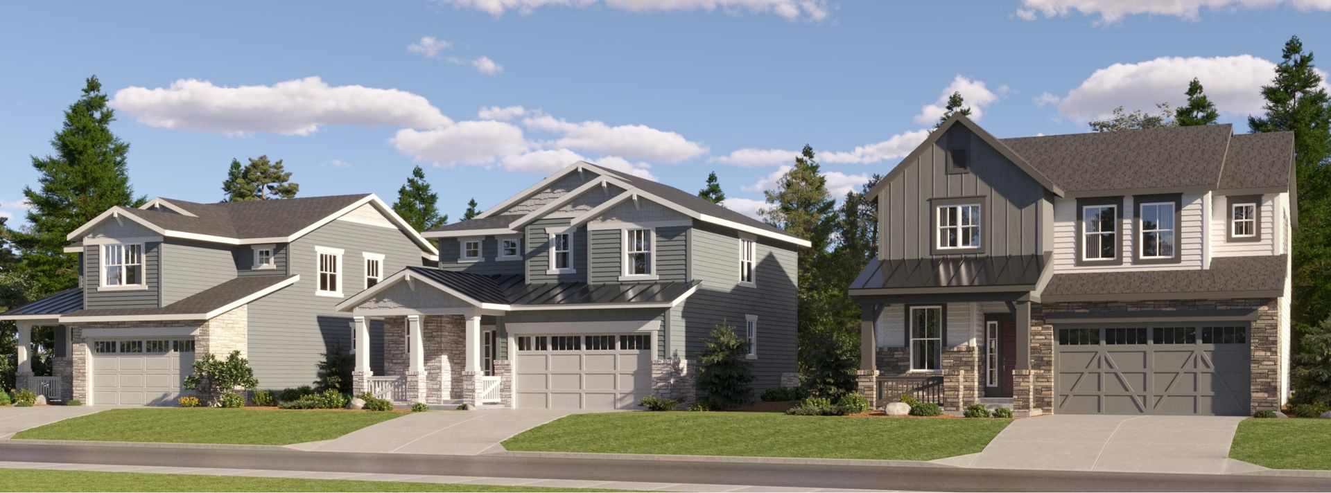 Harvest Ridge Pioneer Collection Streetscape