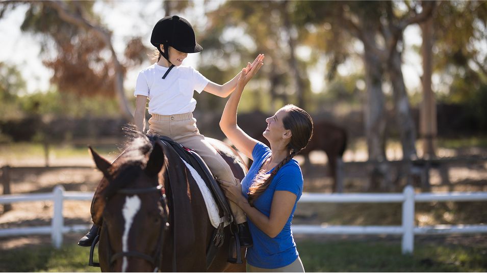 N Pic Sports Equestrian Horse Jumping Girl Mom
