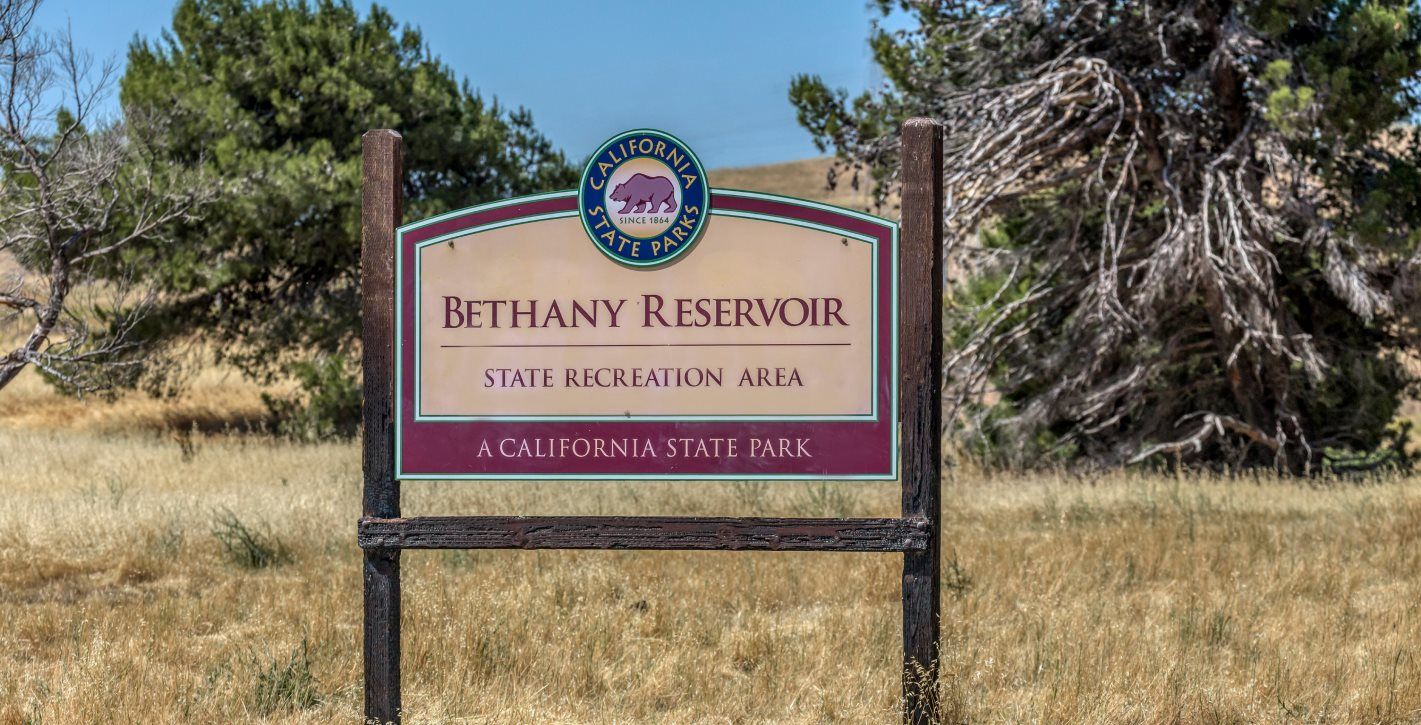 Sign for the Bethany Reservoir