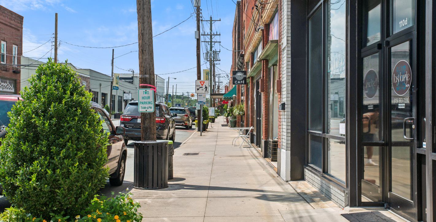 Downtown Mebane and Burlington