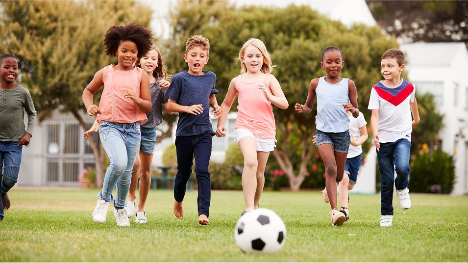 N Pic Kids Outdoors Playing Soccer