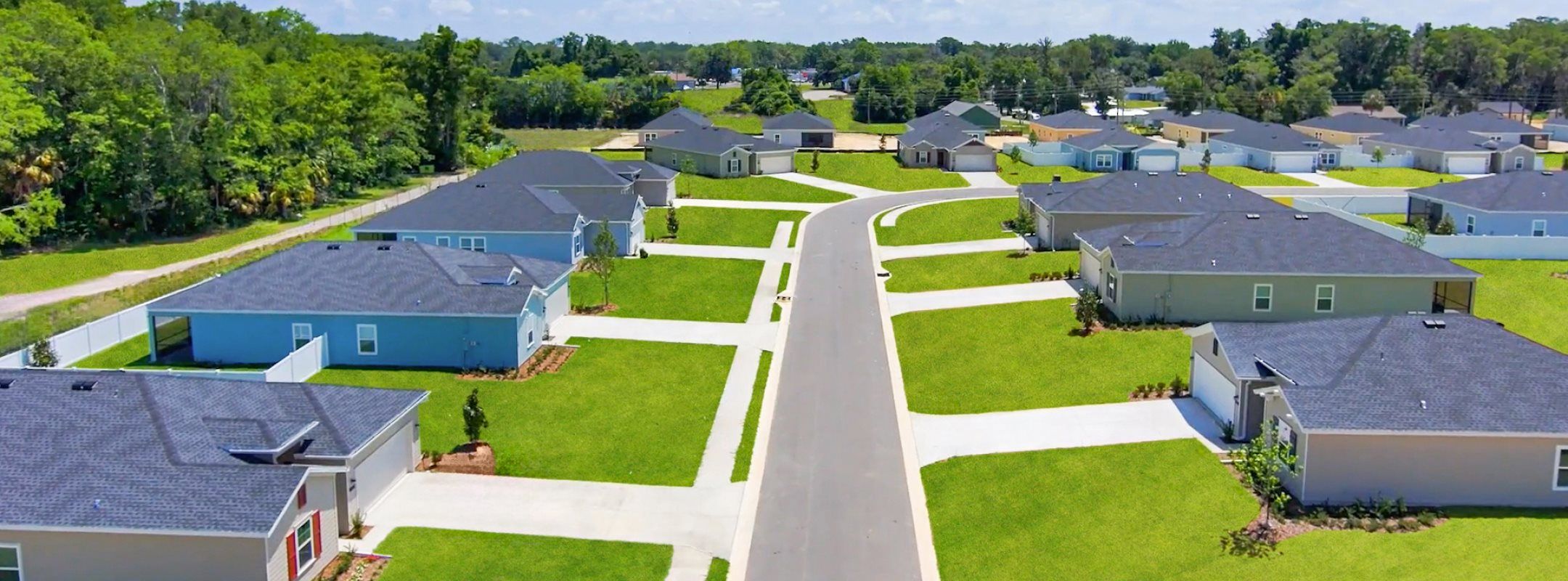 Country Lane Estates aerial view