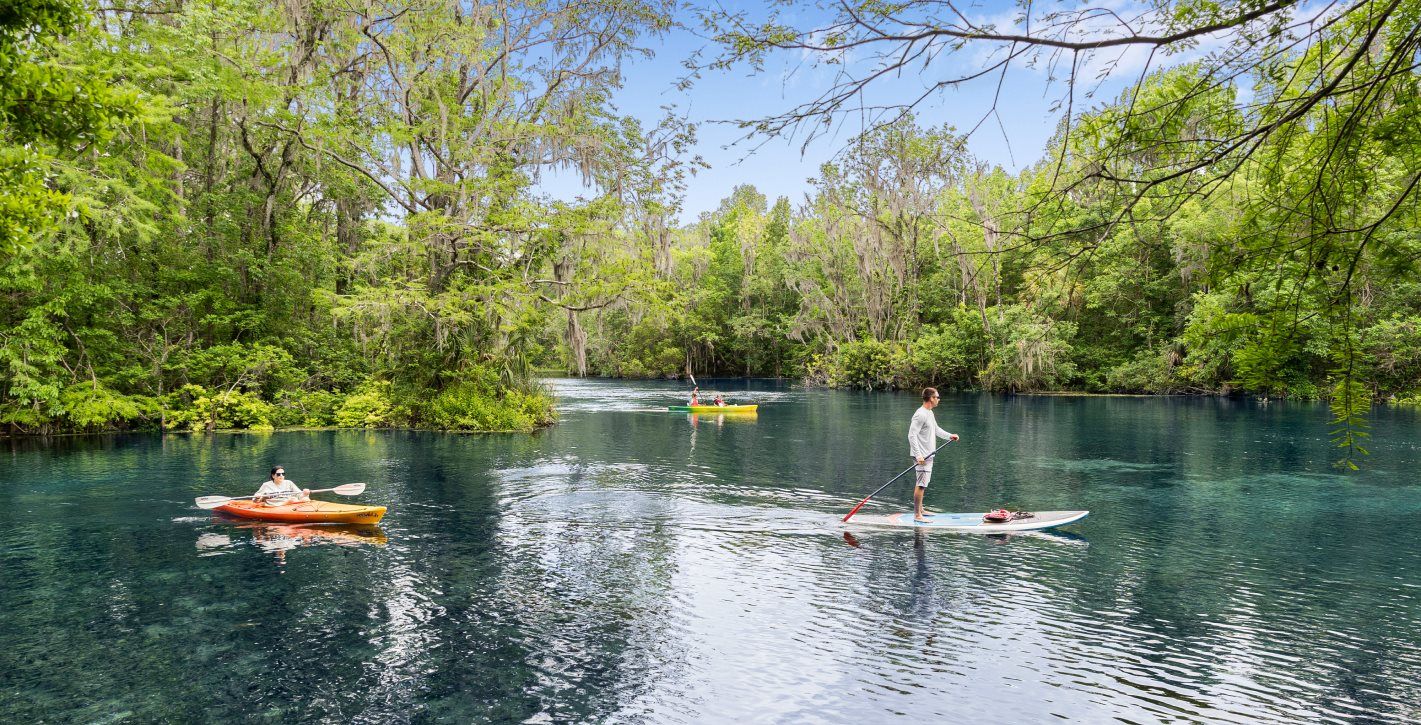 Kayakers on Rainbow Springs