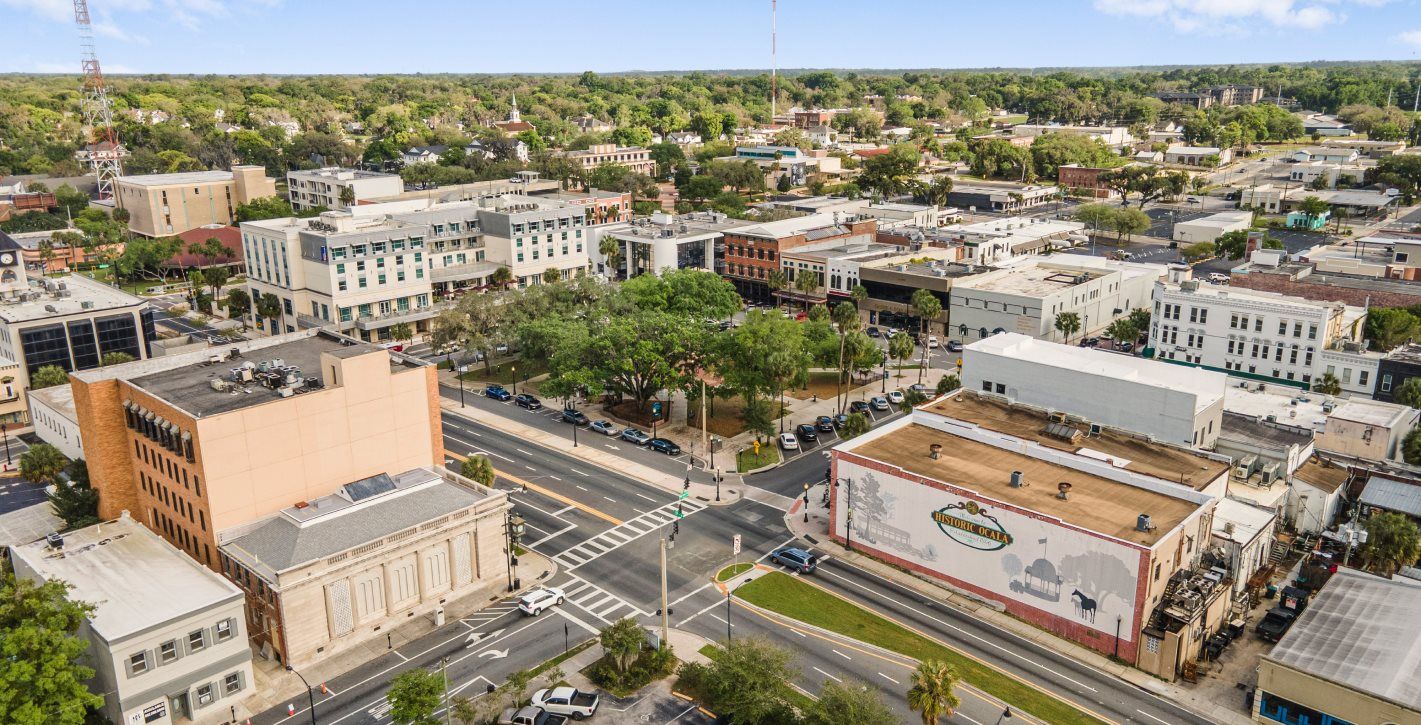 Aerial view of Downtown Ocala