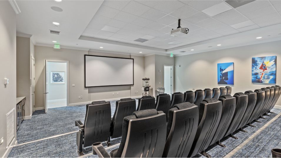 Veranda Preserve clubhouse movie theater