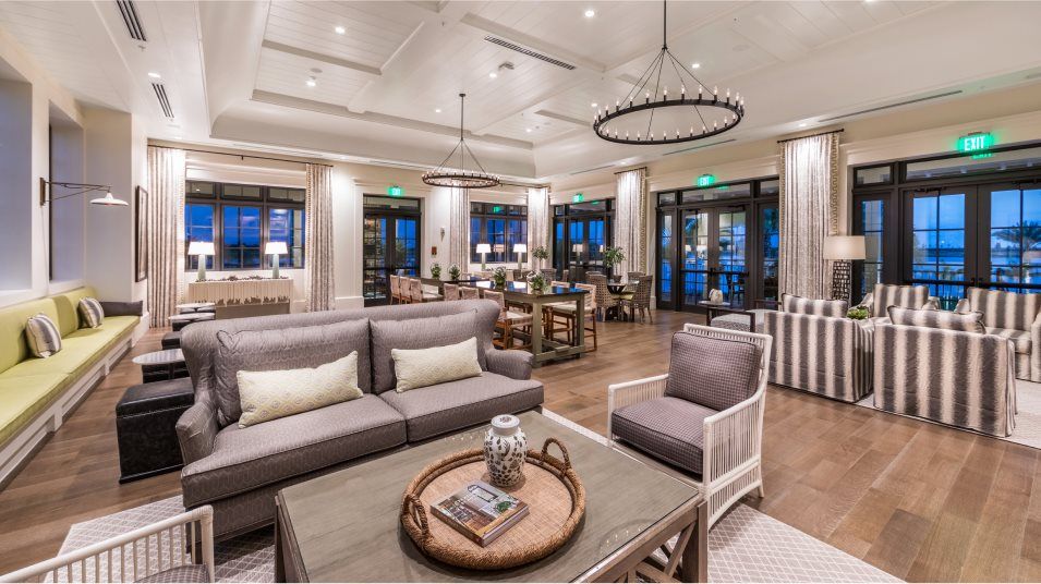 Arden clubhouse lakehouse seating area