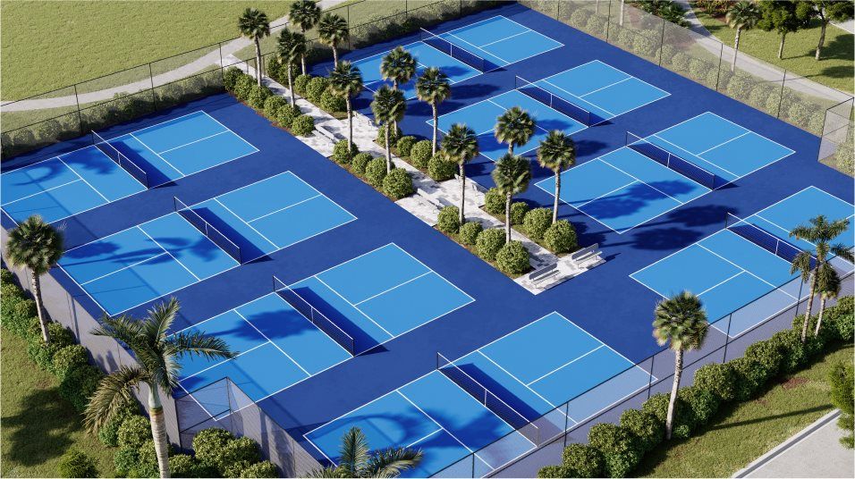Timbers at Everlands Pickleball courts