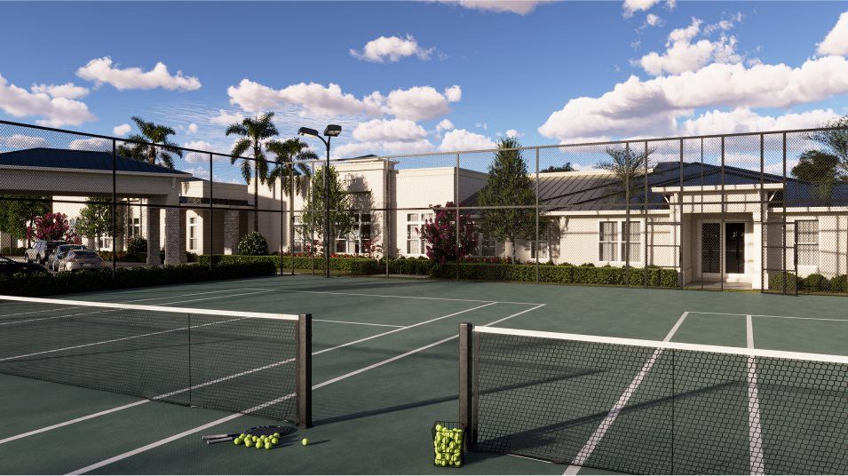 Delray Trails amenity tennis courts