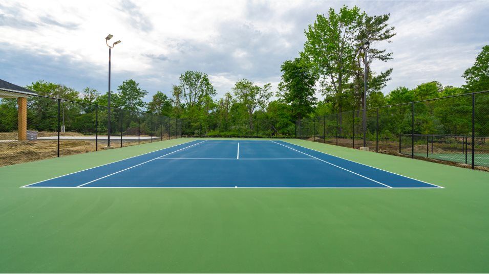 Autumn Sunrise pickleball court amenity