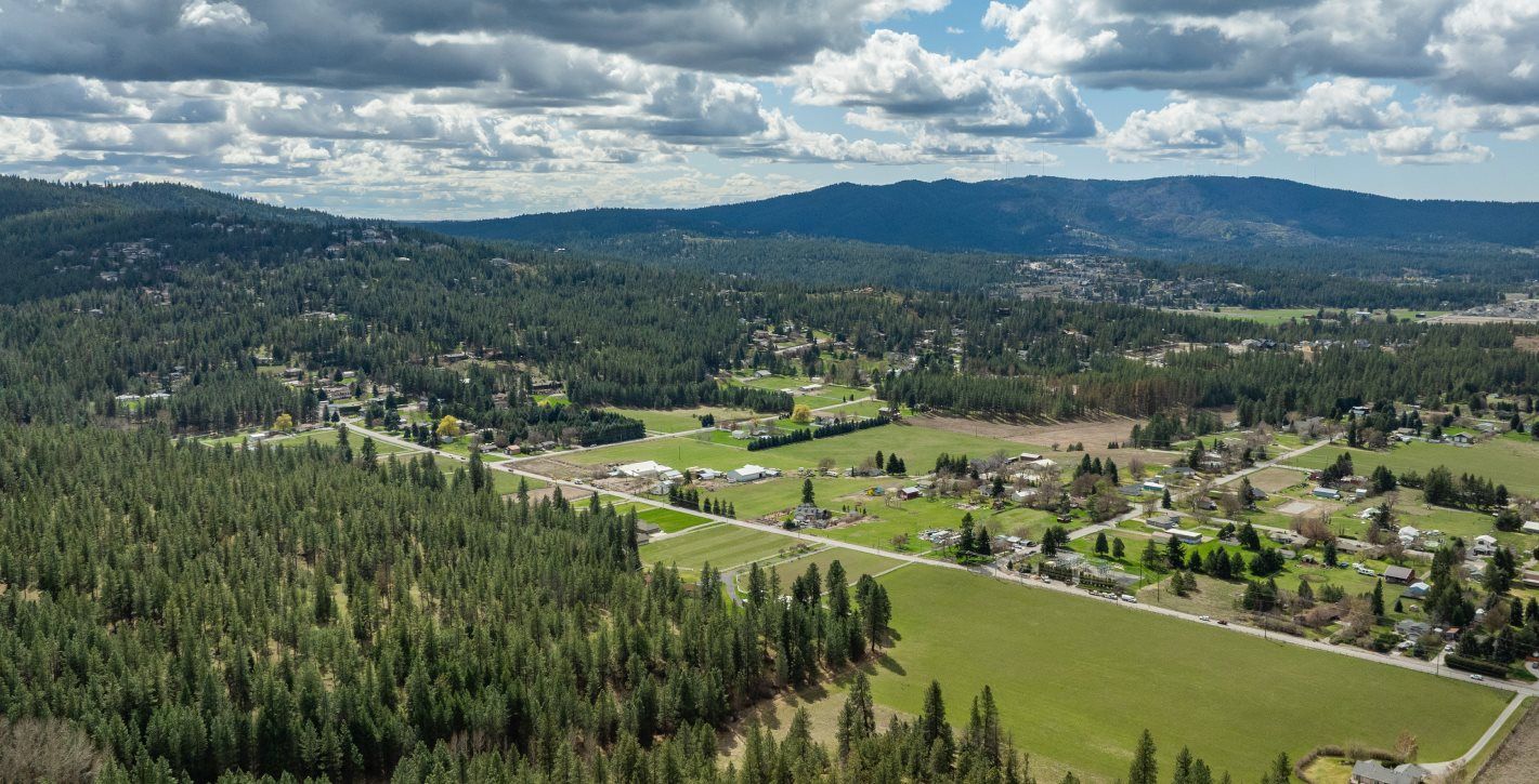 Aerial views of the surrounding community