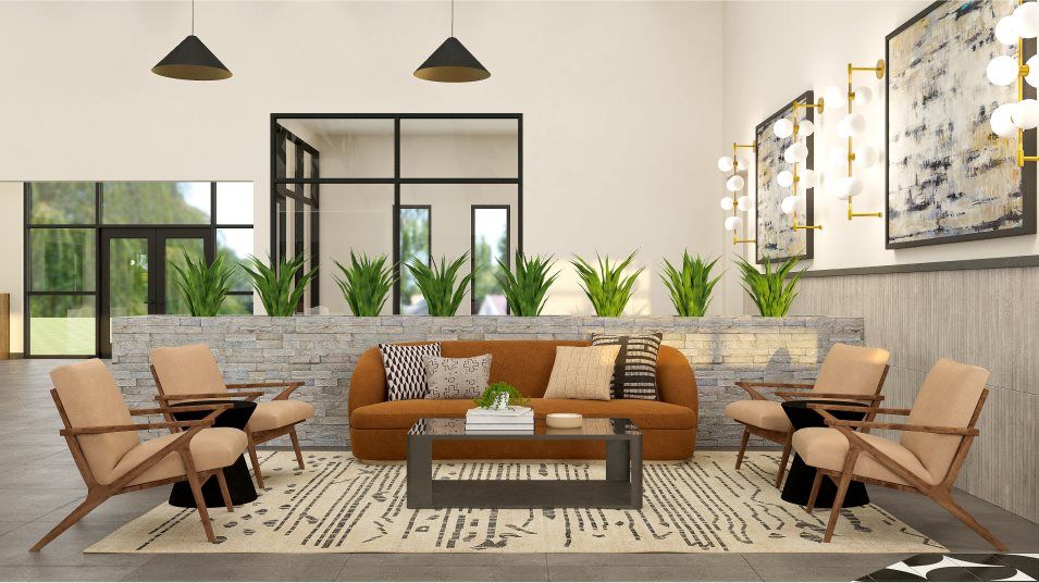 Clubhouse atrium lounge