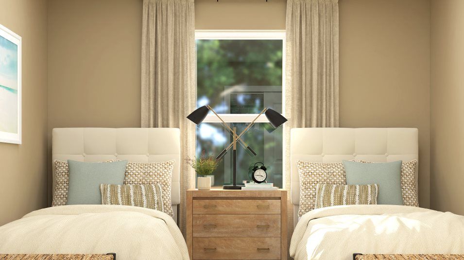 Close up of window in a bedroom