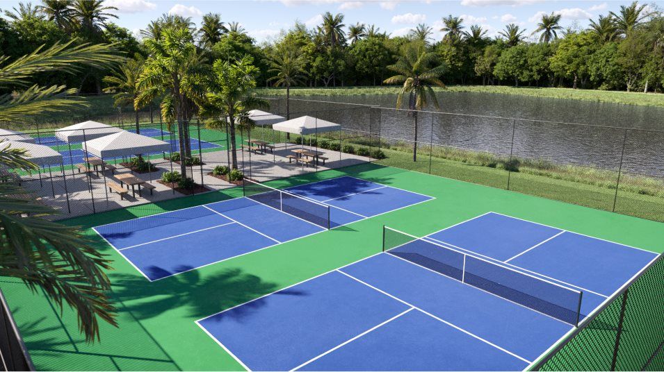 Pickleball court