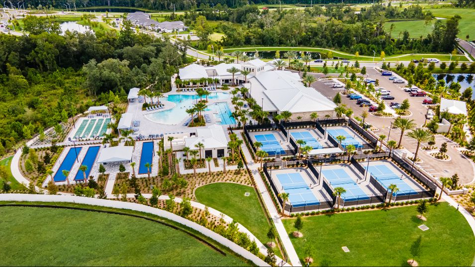 Angeline Active Adult Community Amenities Aerial