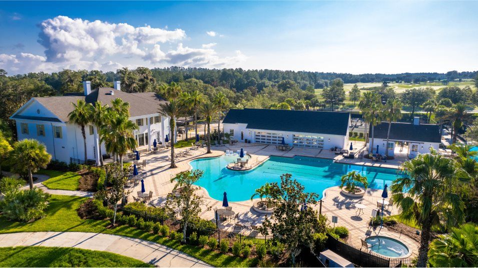 Southern hills pool aerial view
