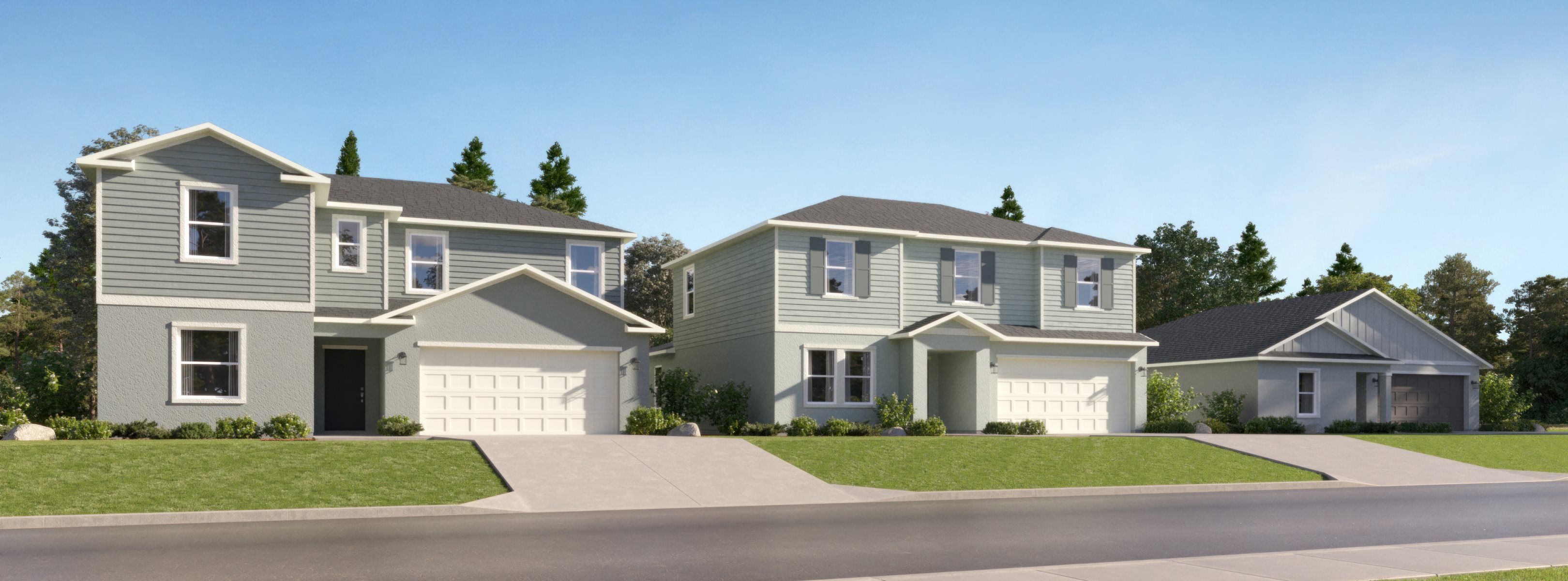 Cypress Point at Lake Parker streetscape