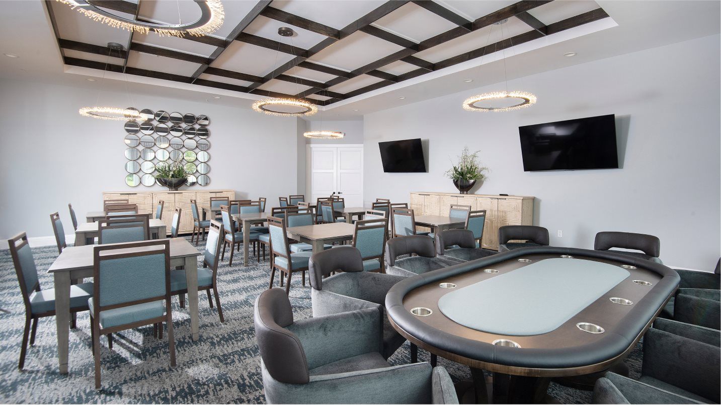 Clubhouse card room