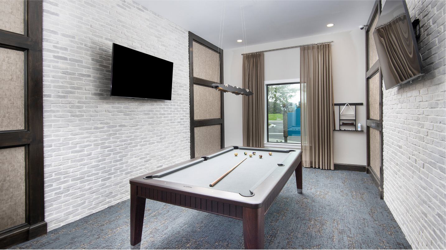 Clubhouse pool room