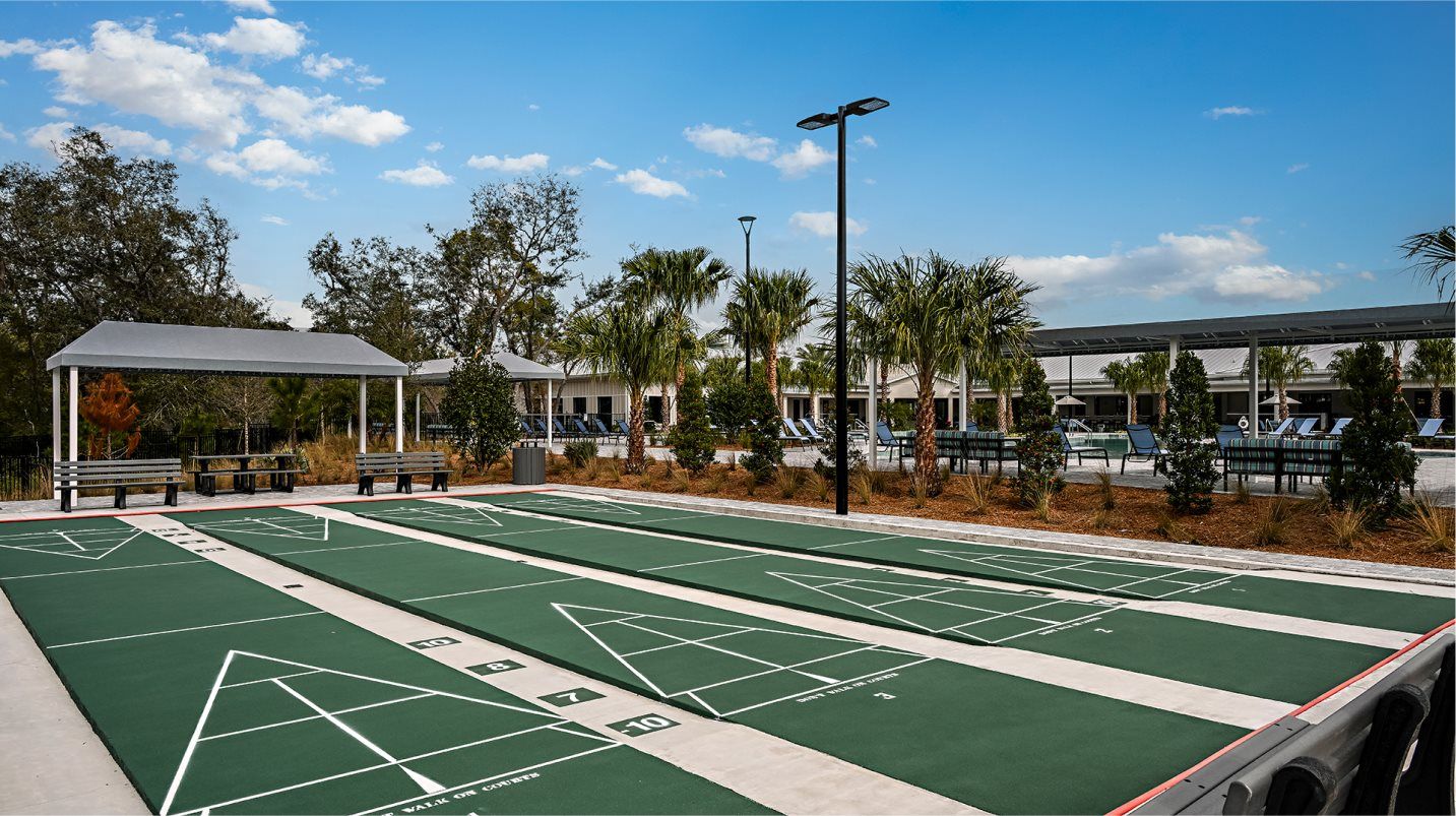Angeline Shuffleboard sport court