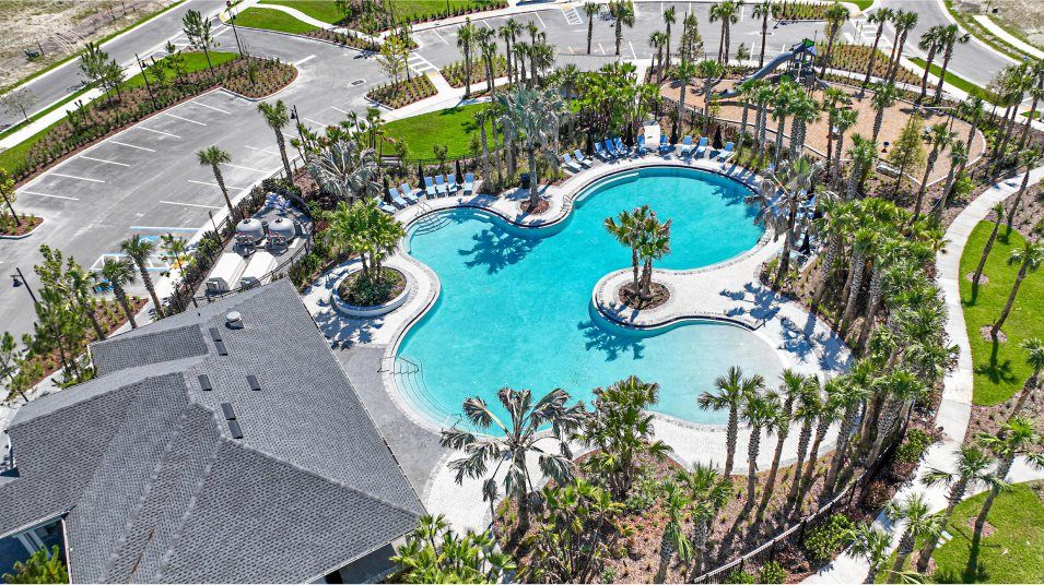 North Park Isle pool aerial view