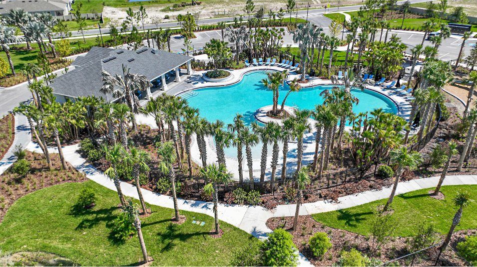North Park Isle pool aerial overview