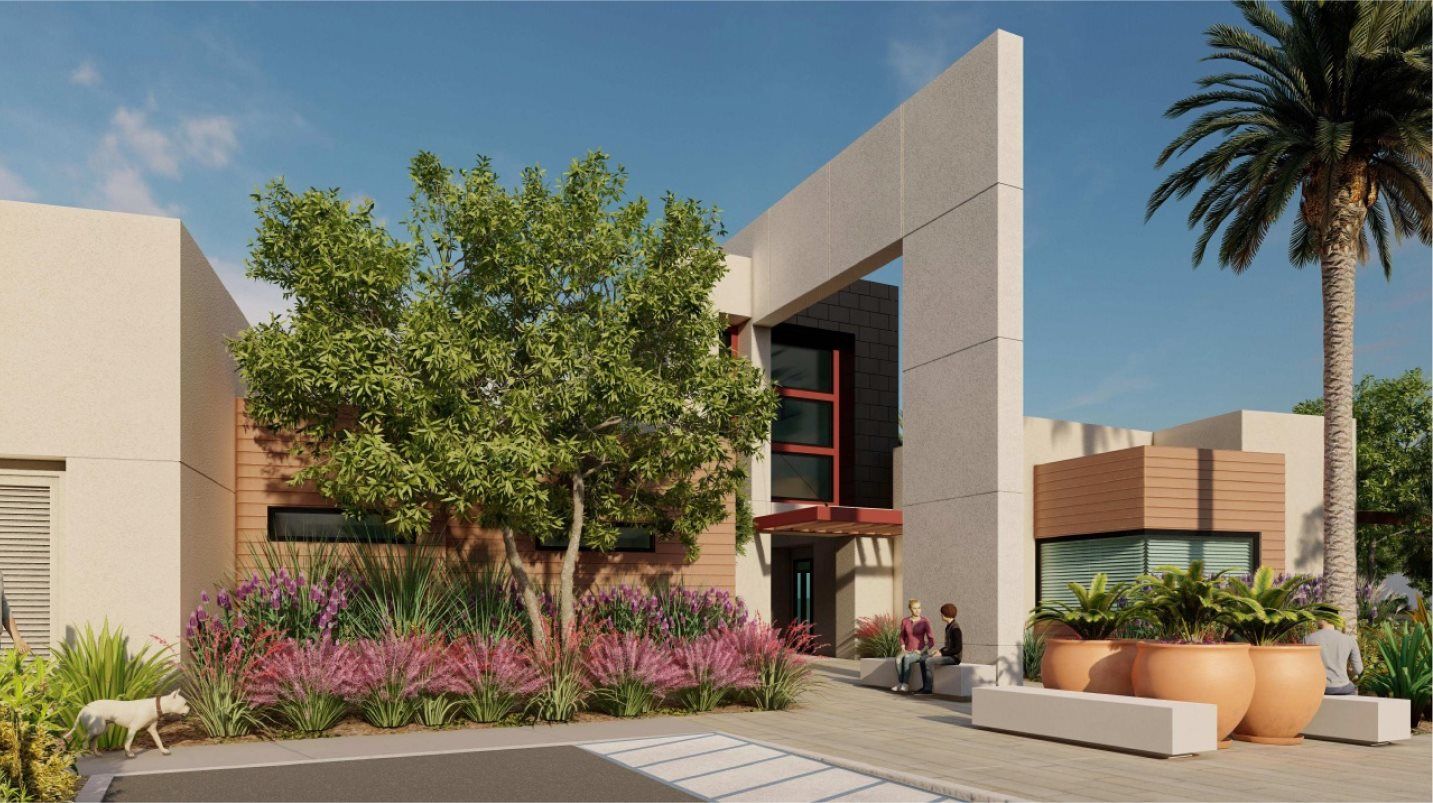 Clubhouse at The Hill District Exterior of Building