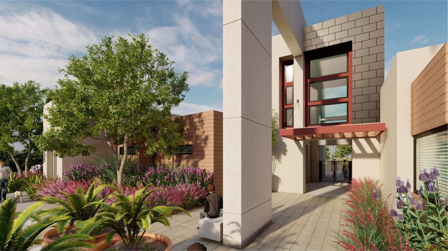 Clubhouse at The Hill District Exterior Entrance