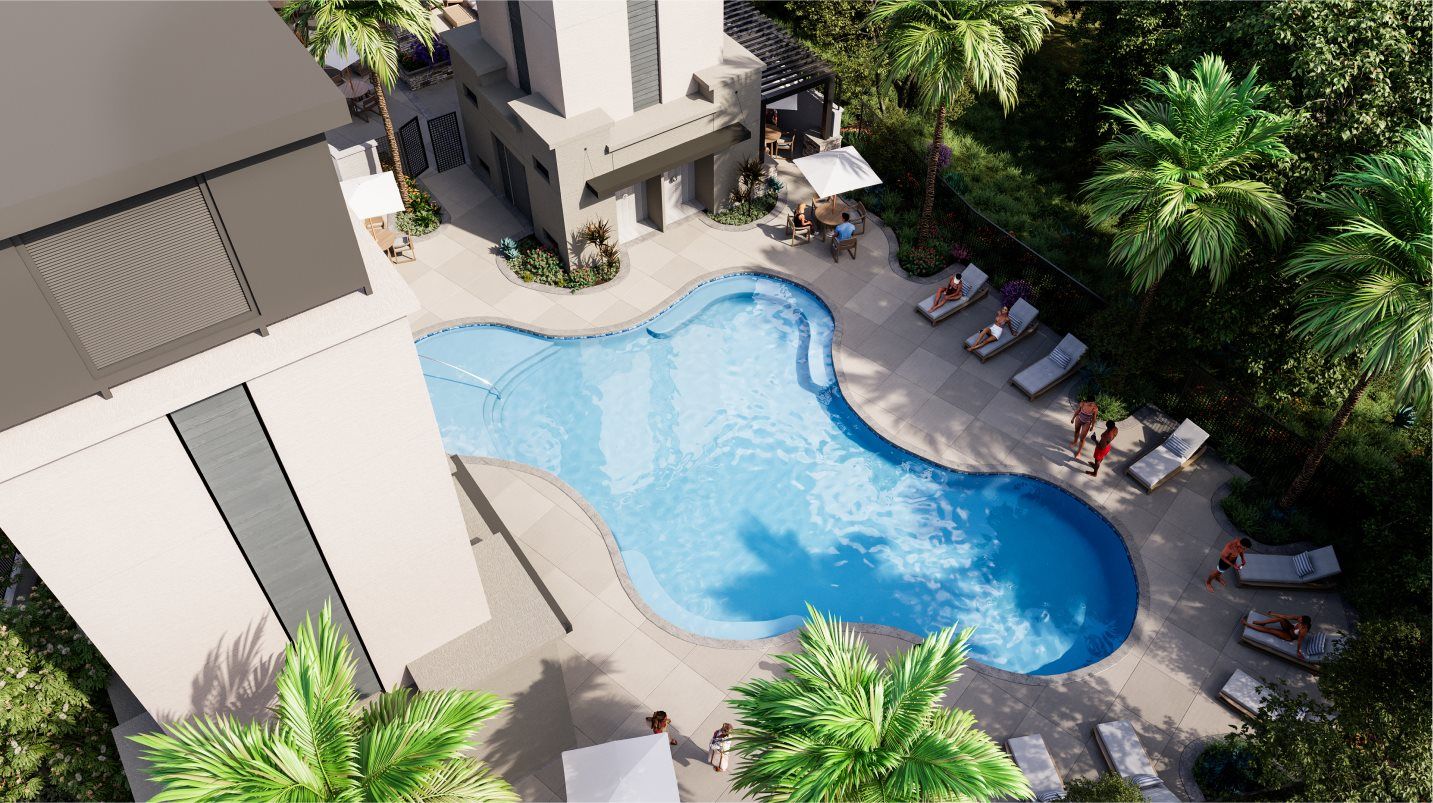 The Trails Large Pool Birds Eye View